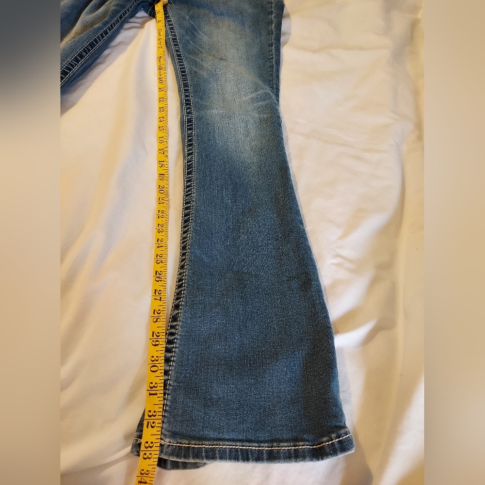 Miss Me Mid-rise Slim Boot Jeans with Intricate Embroidery And Beading - Picture 7 of 10